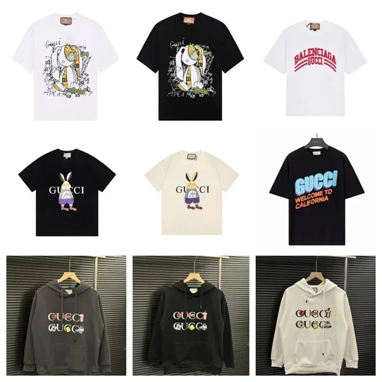 Gucci Rabbit Print  Balenciaga Collaboration  Welcome to California T-ShirtHoodie [40 styles]