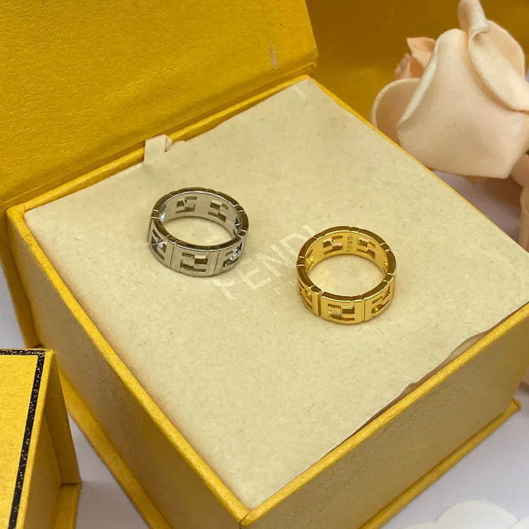  Fendi FF Logo Ring [2 styles]