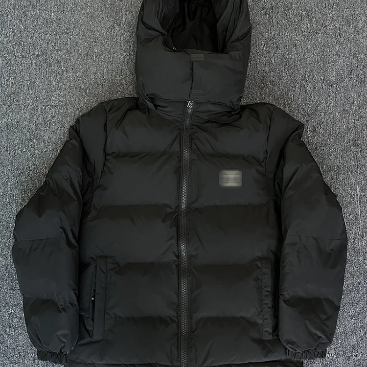 Men's Black Puffer Jacket with