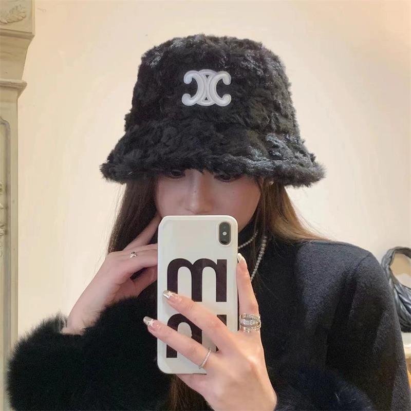 Chanel CC Logo Faux Fur Bucket Hat [2 styles] -2