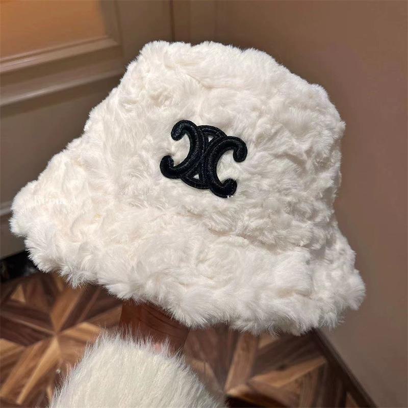 Chanel CC Logo Faux Fur Bucket Hat [2 styles] -3