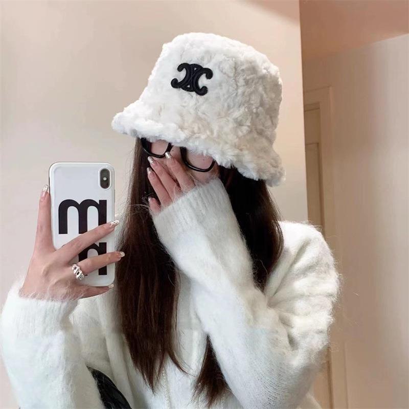 Chanel CC Logo Faux Fur Bucket Hat [2 styles] -4