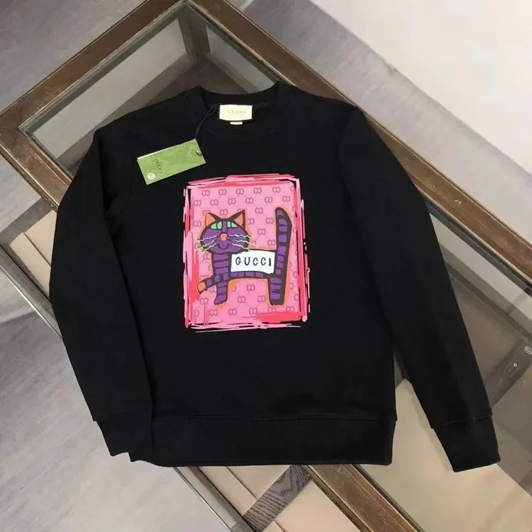 GUCCI Cat Print Long-Sleeved S