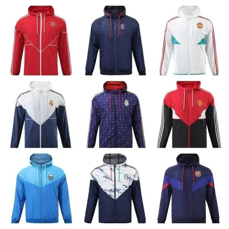  Football Club Windbreaker Training Jackets [25 styles] -3