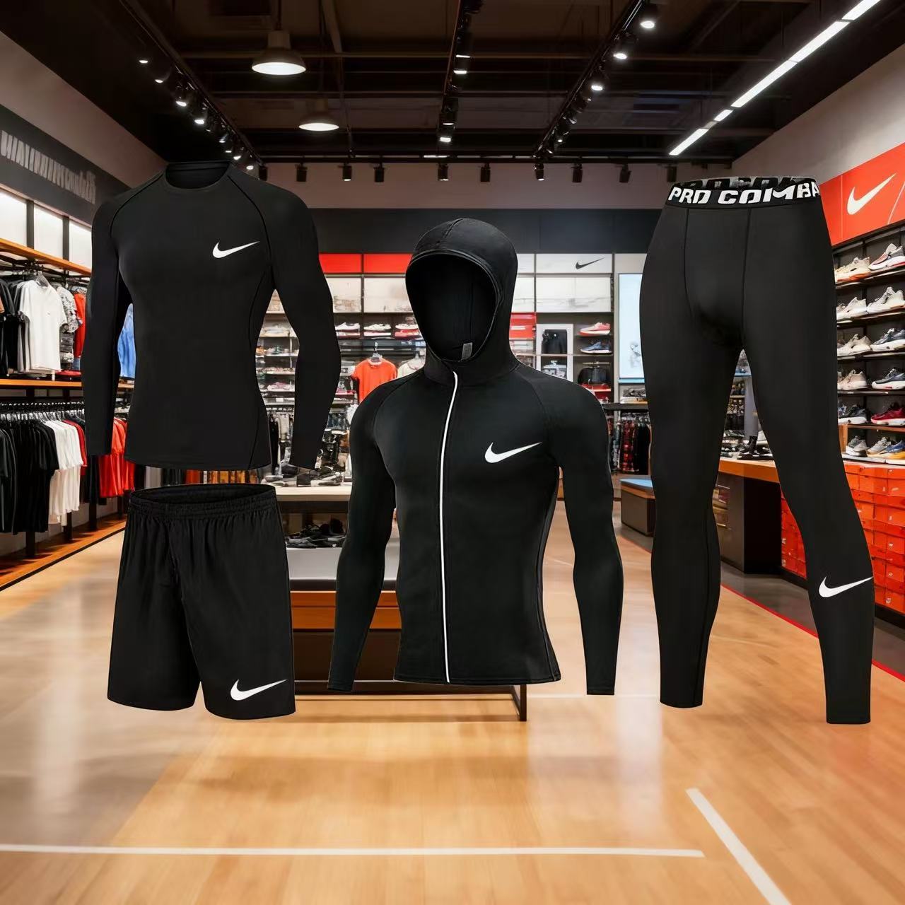 Nike Pro Combat Quick-Drying Sports Suit and Jacket 40 styles -3