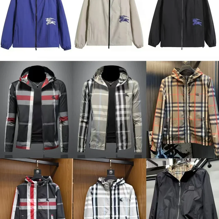 Burberry Check Print Hooded Ja