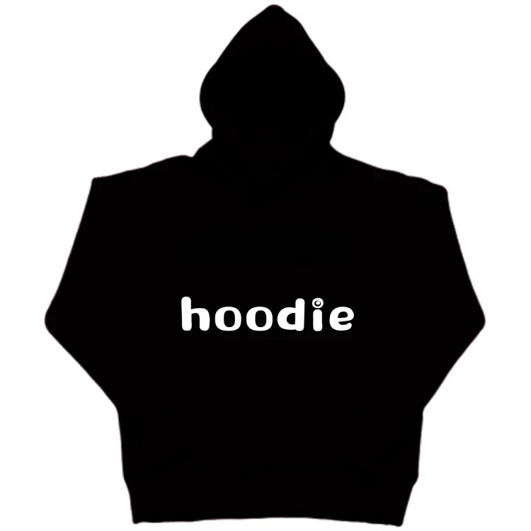 Goat Hoodie - Black with White