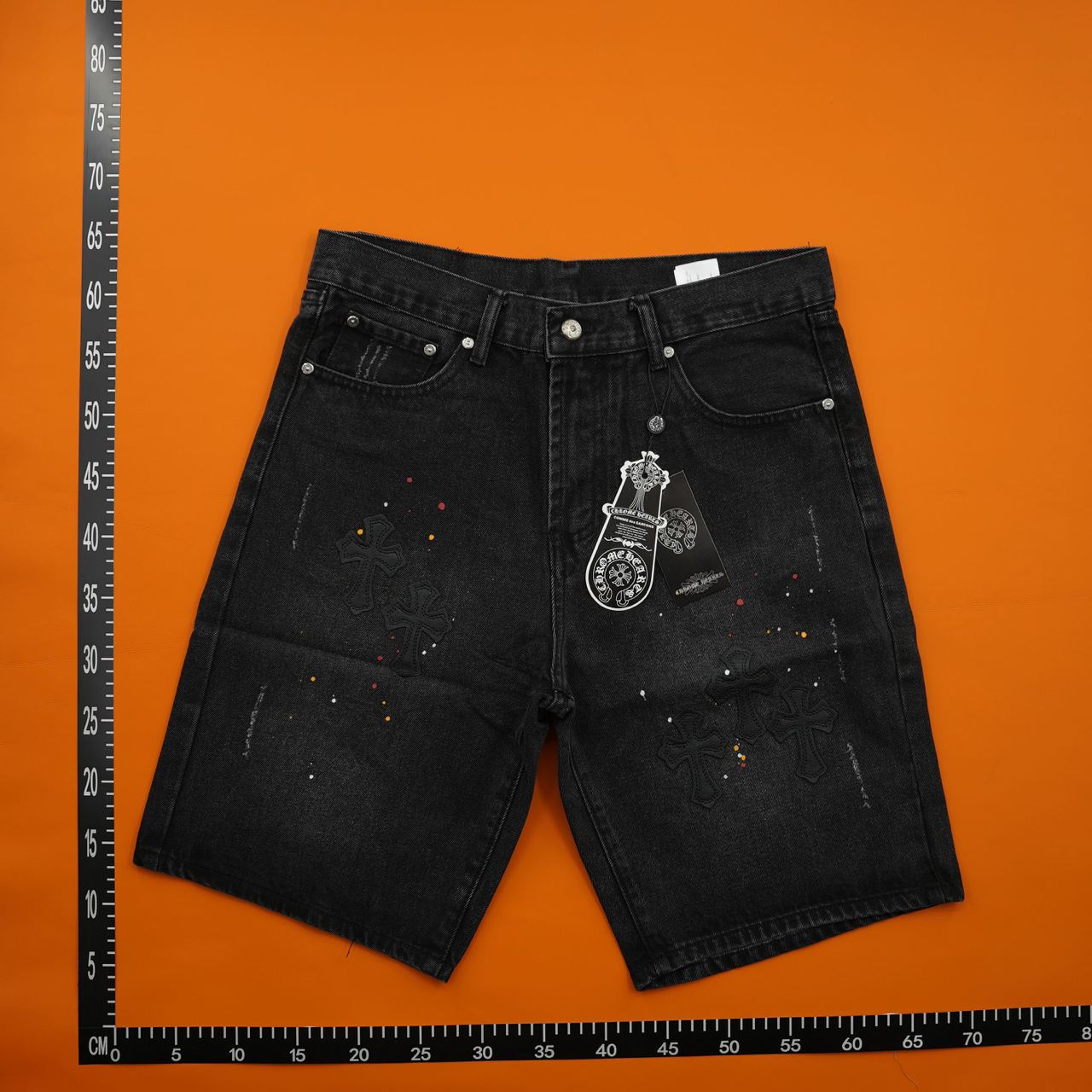  Chrome Hearts Jeans Short     -3