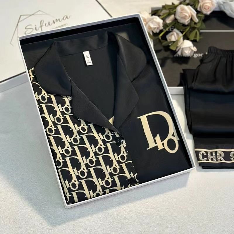 Dior Oblique Silk Pajama Set -3