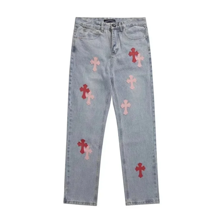 Chrome Hearts Cross Patch Jean
