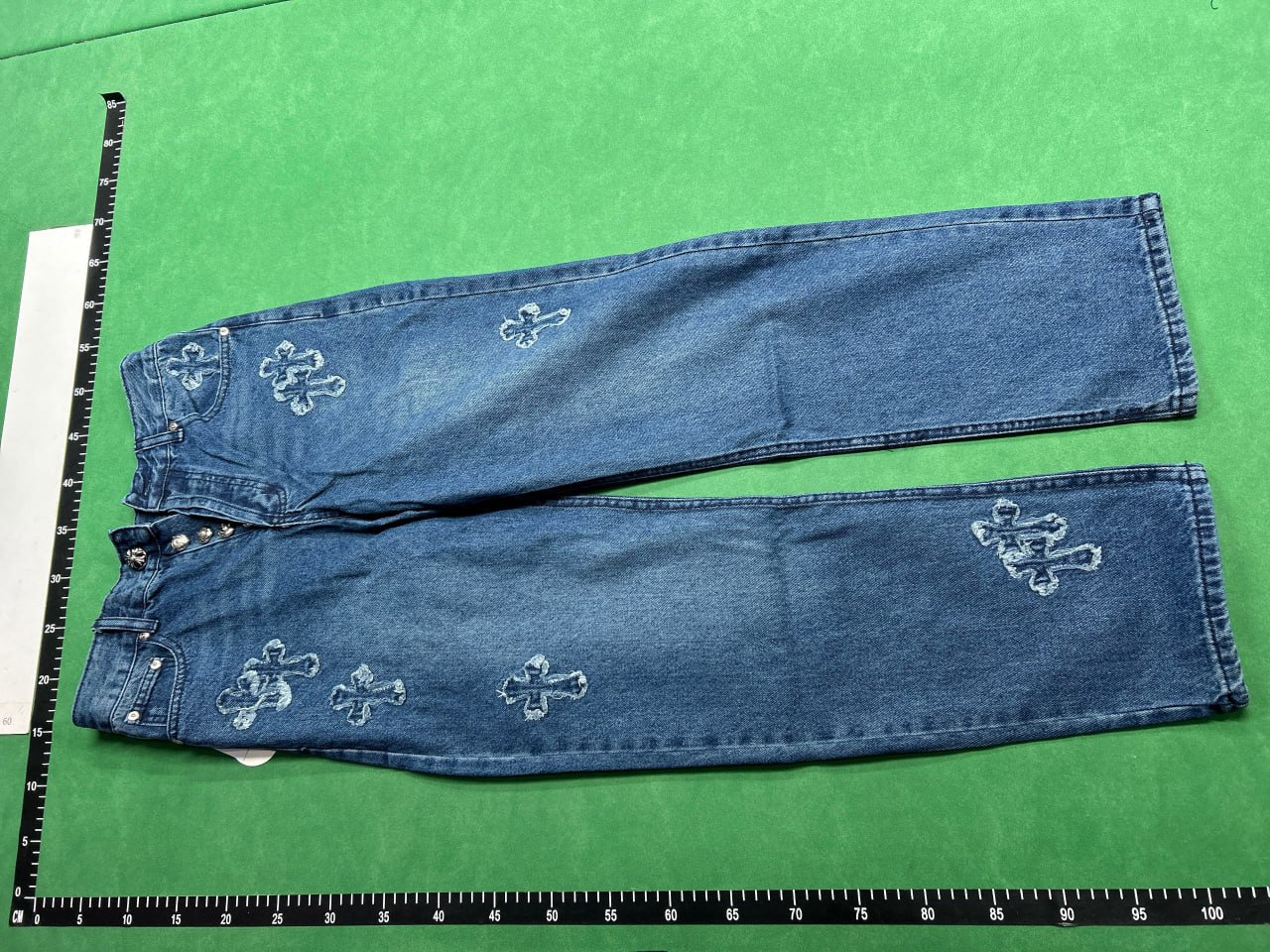 Chrome Hearts Cross Patch Jeans -4