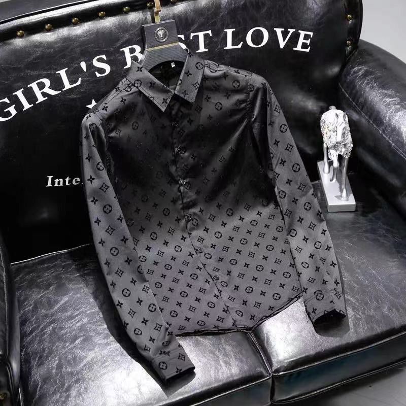 LV Monogram Silk Shirt Jacket [1 style] -2