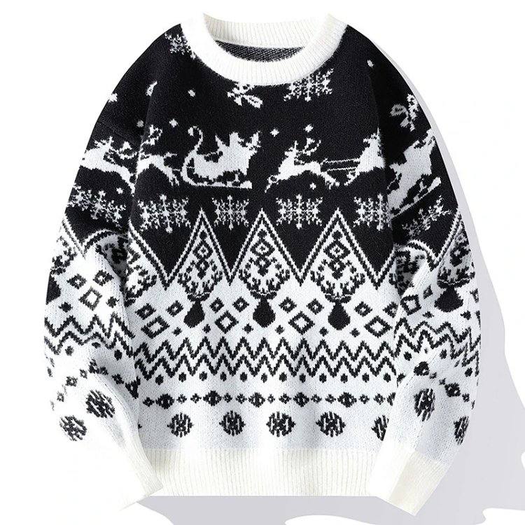 Christmas Reindeer & Snowflake Sweater [3 styles] -3