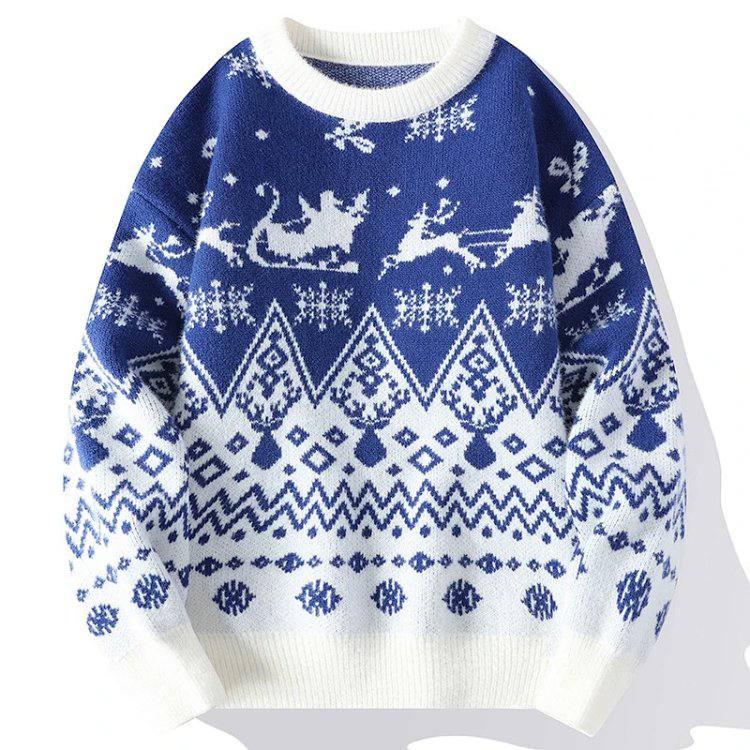 Christmas Reindeer & Snowflake Sweater [3 styles] -2