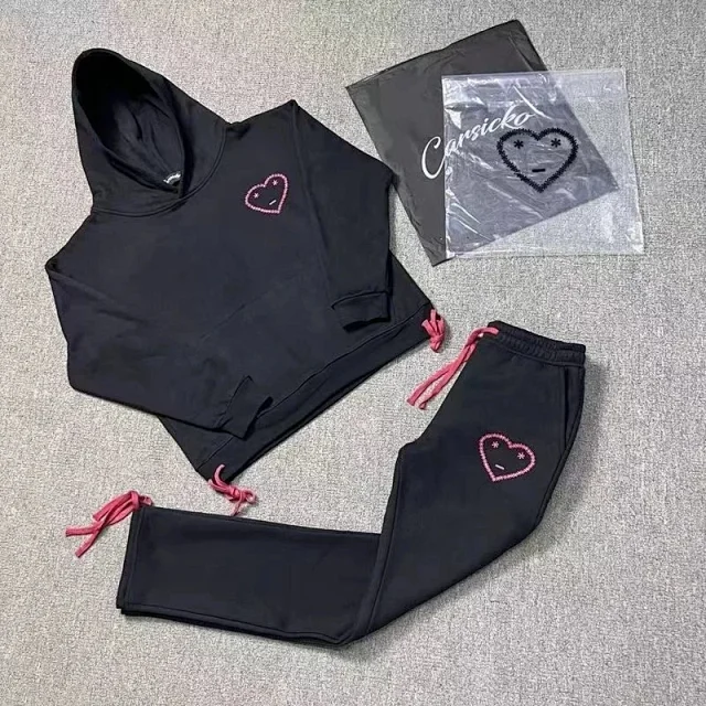 Carsicko Heart Logo Hoodie & Jogger Set [12 styles] -2