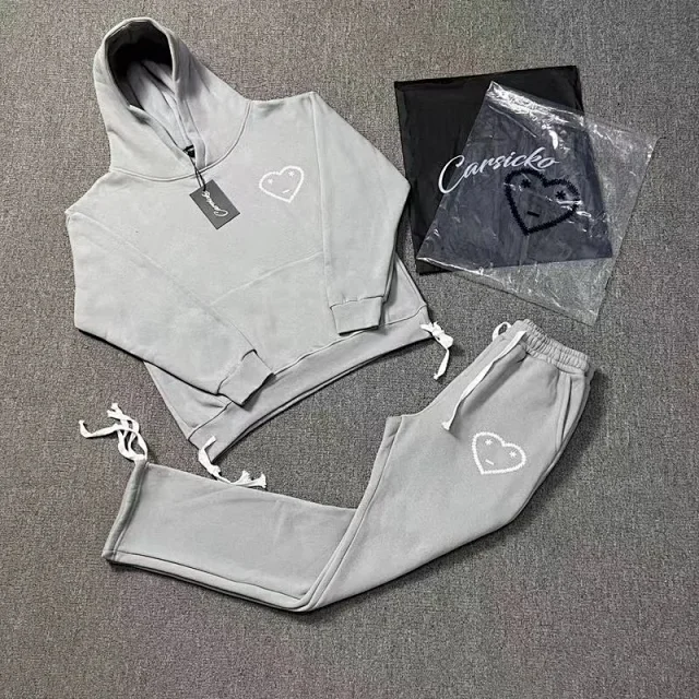 Carsicko Heart Logo Hoodie & Jogger Set [12 styles] -3