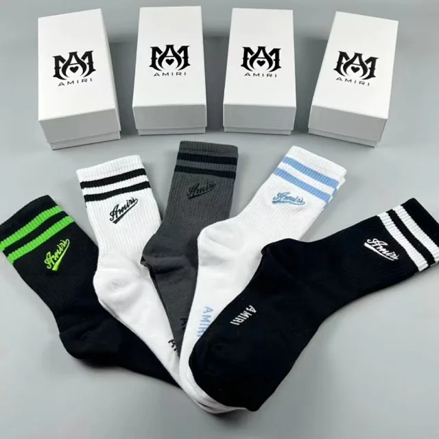 AMIRI Striped Athletic Socks [6 styles] -3