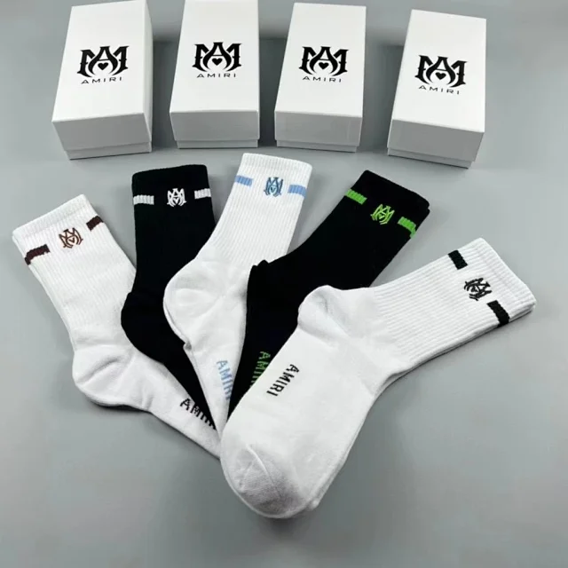 AMIRI Striped Athletic Socks [6 styles] -4