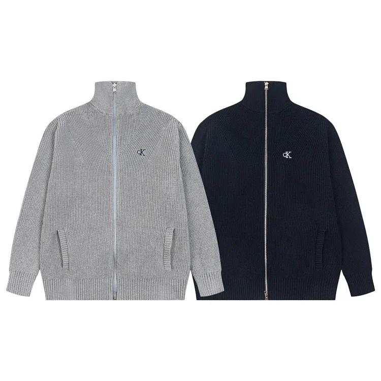 Calvin Klein Ribbed Zip-Up Jac