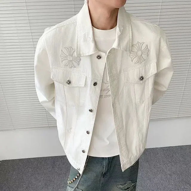 Chrome Hearts Floral Embroidery Denim Jacket [40 styles] -3